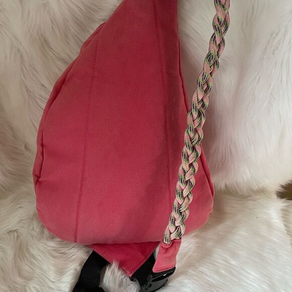 Ubun2bag canvas orange rope sling bag anti theft . - Picture 7 of 10